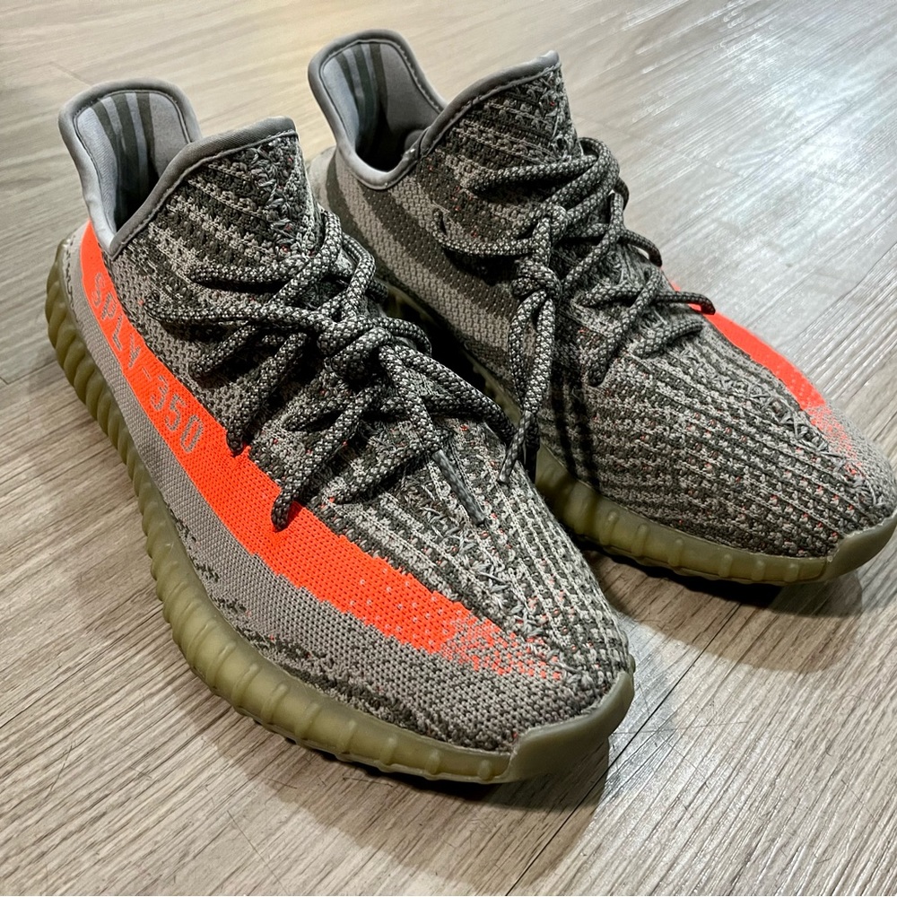 Size 11 Yeezy Boost 350.  Grey Beluga Reflective